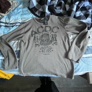 AC/DC Gray Longsleeve T-shirt